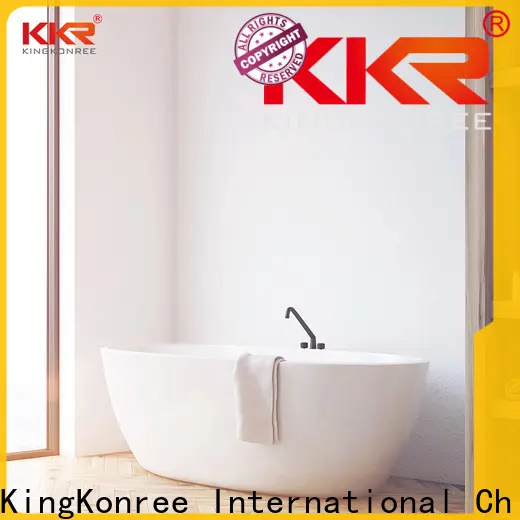 KingKonree white free standing bathtub shower supplier for family decoration 1
