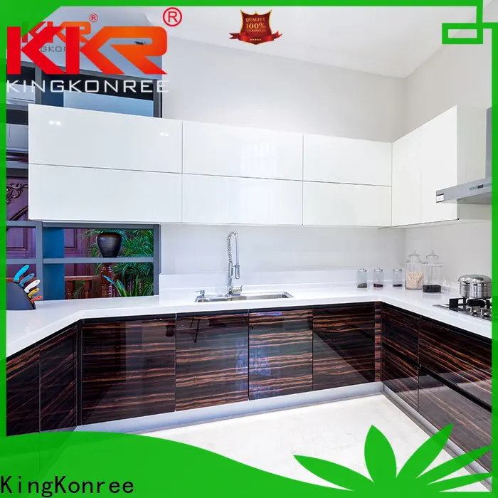 KingKonree rectangular cheapest solid surface worktops factory price for hotel 1