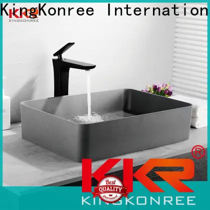 KingKonree durable above counter bathroom sink vanity manufacturer for hotel 1