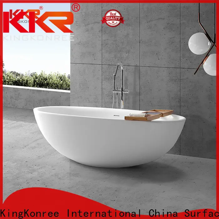 marble stone resin freestanding bath supplier for shower room 1