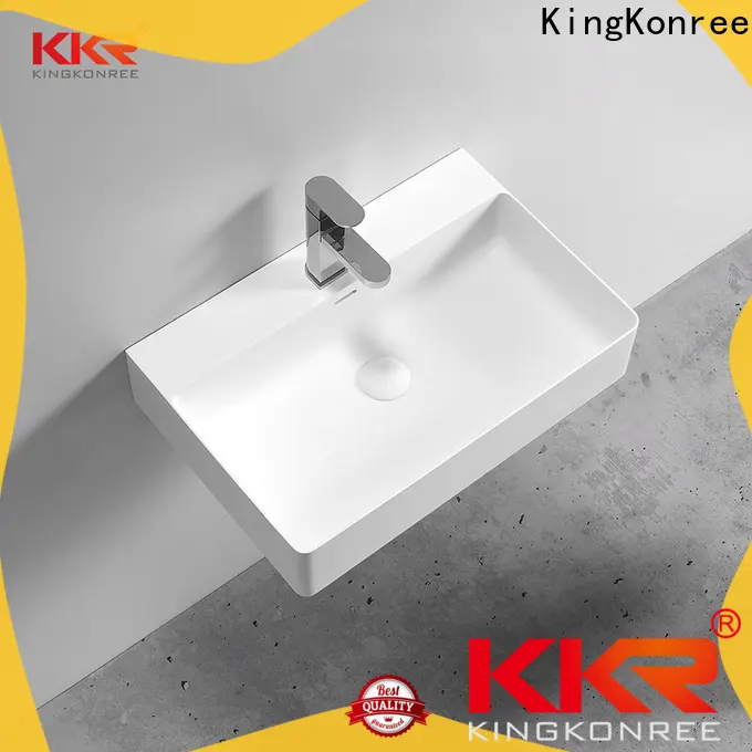 luxury wall hanging sink customized for hotel 1