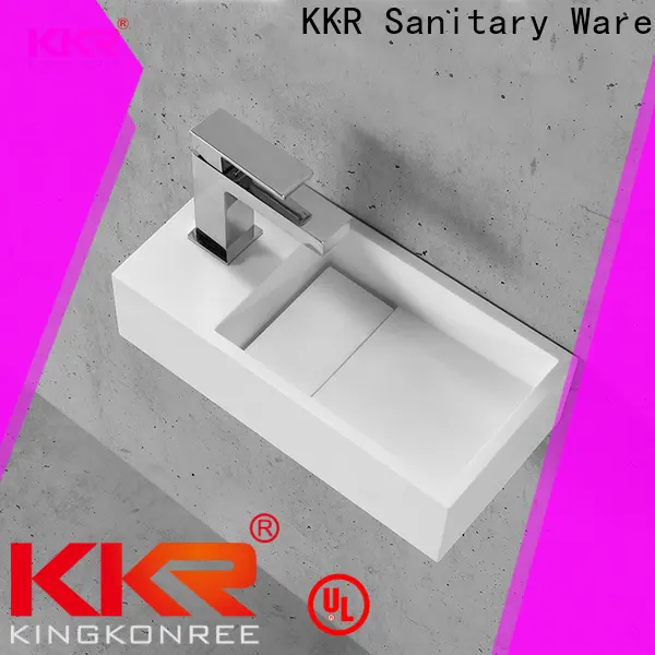 KingKonree artificial concrete wall mount sink design for home 1