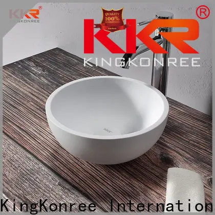 KingKonree elegant above counter square bathroom sink at discount for restaurant 1