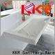 KingKonree smooth slimline wall hung basin supplier for hotel 1
