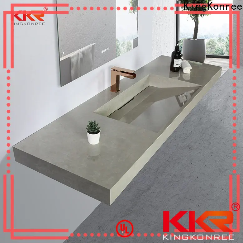 small square wall hung basin sink for bathroom 1
