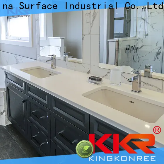 KingKonree artificial 60 inch bathroom countertop manufacturer for motel 1