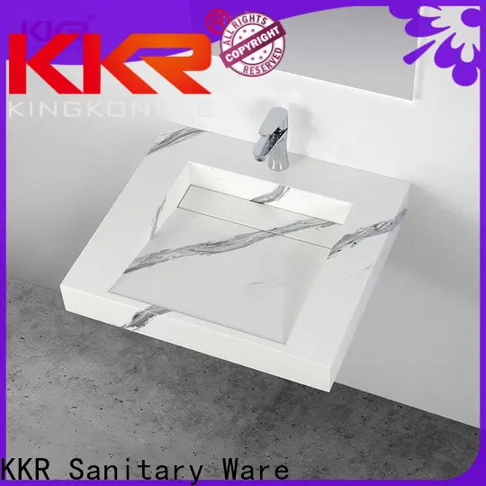 KingKonree rectangle round wall hung basin manufacturer for hotel 1