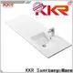 acrylic pedestal basin cabinet design for bathroom 1