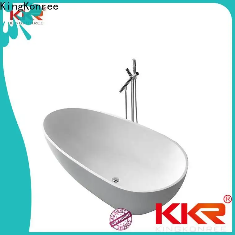 KingKonree on-sale stone resin bathtub free design for bathroom 1