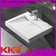 KingKonree slim wall hung basin sink for bathroom 1
