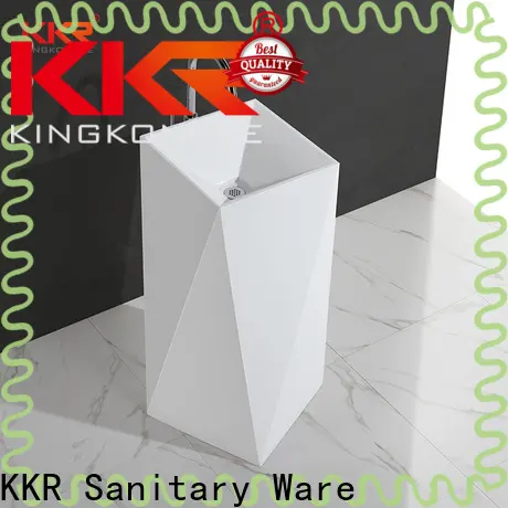 KingKonree resin freestanding basin supplier for motel 1