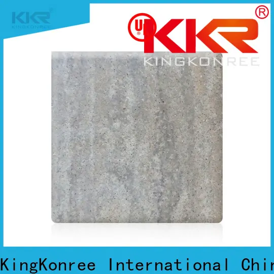 KingKonree black solid surface countertop sheets directly sale for indoors 1