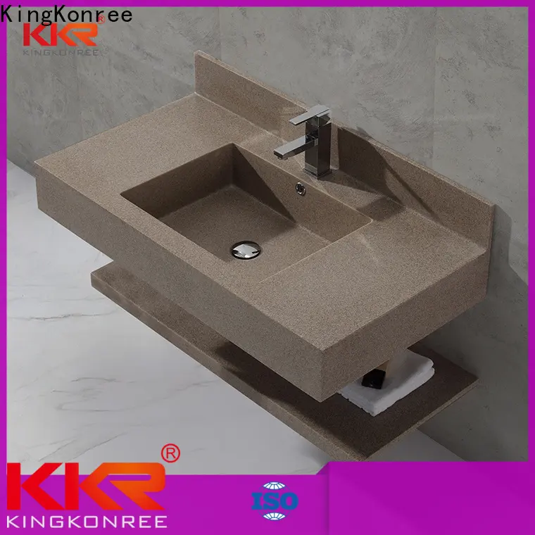 KingKonree slope cera wall hung basin sink for toilet 1