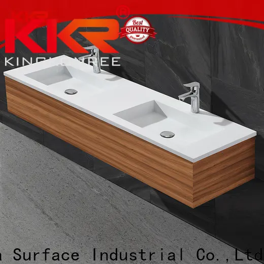 KingKonree resin pedestal basin cabinet supplier for toilet 1