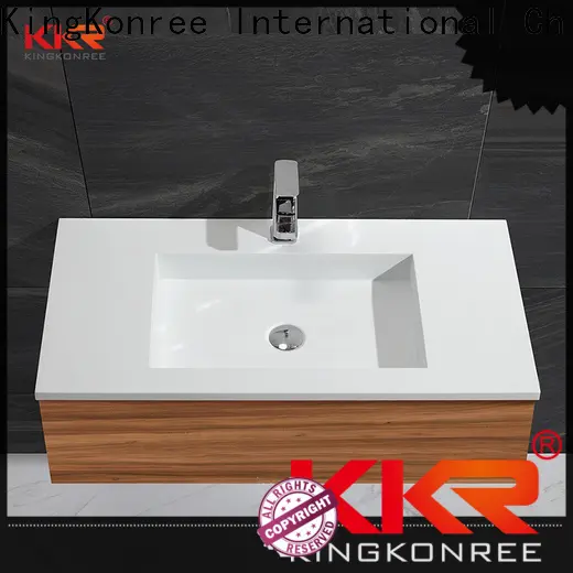 KingKonree wall hanging basin cabinet customized for hotel 1