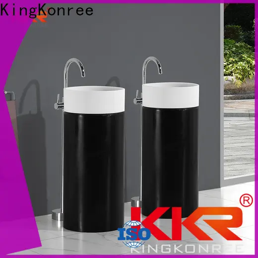 KingKonree durable free standing wash basin customized for motel 1