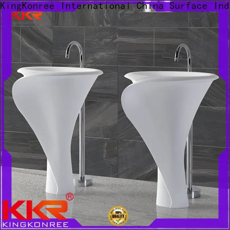 KingKonree freestanding basin sinkfree standing wash hand basins factory price for hotel 1