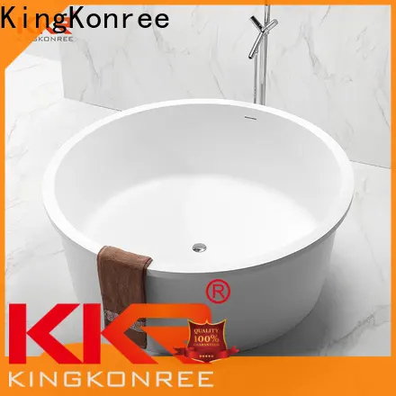 KingKonree white man made stone bathtub custom for shower room 1