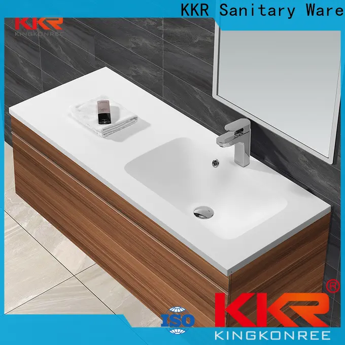 smooth sink basin cabinet customized for motel 1
