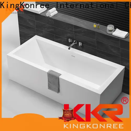 KingKonree white free standing bath tubs for sale manufacturer for hotel 1