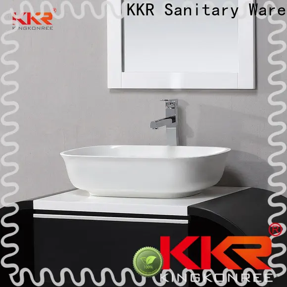 KingKonree durable top mount bathroom sink at discount for room 1