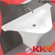 solid pedestal sink design for motel 1