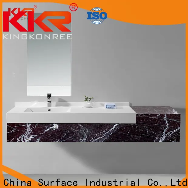 KingKonree artificial cloakroom basin and cabinet sinks for bathroom 1