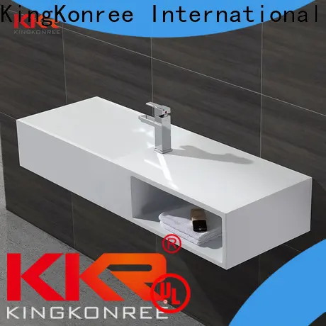 square deep wall mount sink supplier for hotel 1