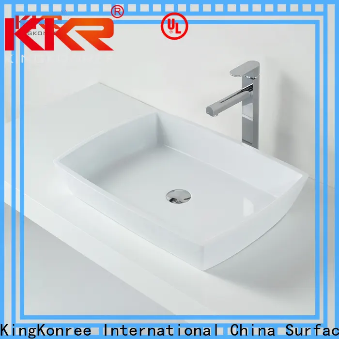KingKonree above counter vessel bathroom sinks at discount for restaurant 1