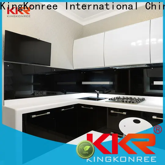 KingKonree solid surface kitchen worktops personalized for restaurant 1