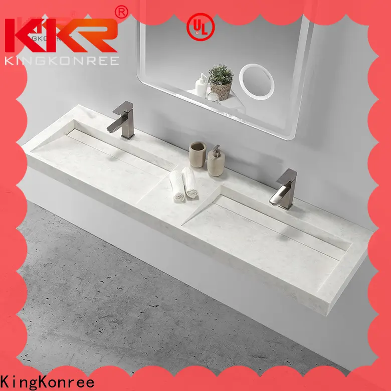 KingKonree modern wall hung semi pedestal basin sink for toilet 1