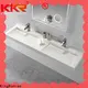 KingKonree modern wall hung semi pedestal basin sink for toilet 1