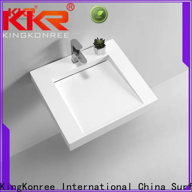 KingKonree furniture 18 wall mount sink customized for bathroom 1
