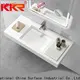rectangle no hole wall mount sink sink for hotel 1