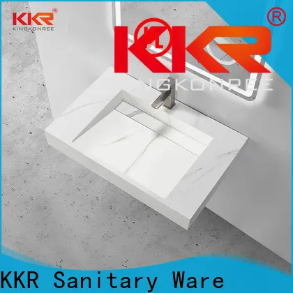 KingKonree 450 wall hung basin manufacturer for hotel 1