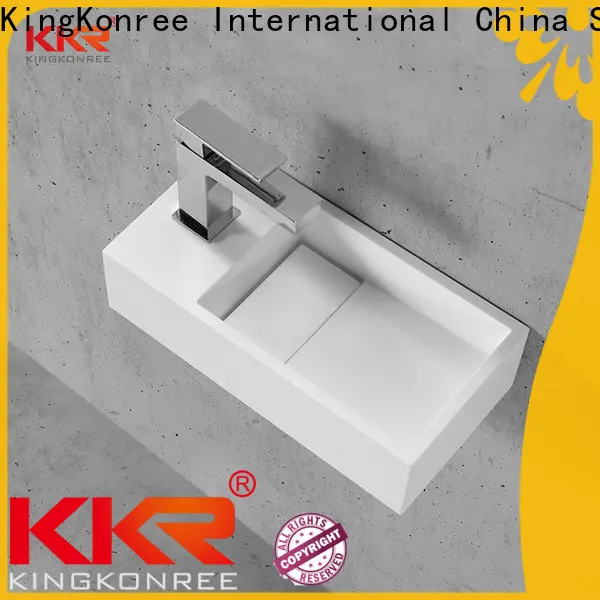 KingKonree wall hung basin 450mm customized for hotel 1