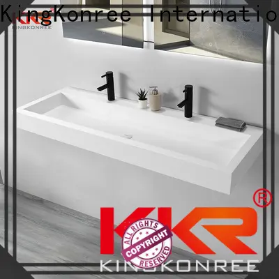 KingKonree 660x480mm black wall hung basin design for toilet 1