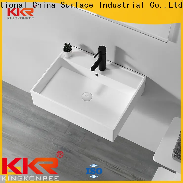 900mm slim wall hung basin design for bathroom 1