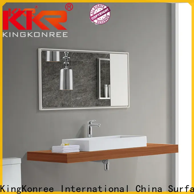 corner hair salon led mirror supplier for toilet 1