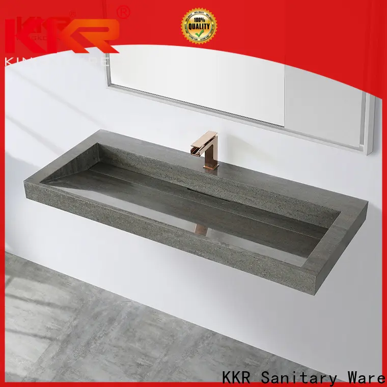 KingKonree square wall mount sink supplier for toilet 1