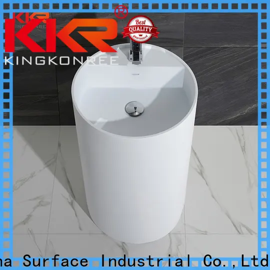 KingKonree freestanding pedestal basin manufacturer for hotel 1
