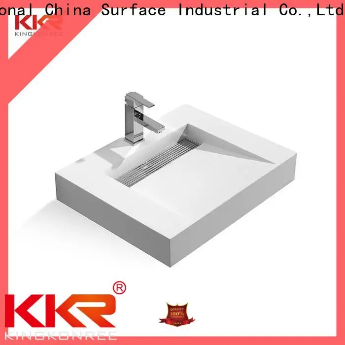 KingKonree modern wall hung basin supplier for bathroom 1