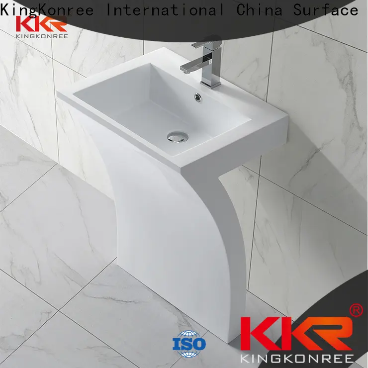 KingKonree freestanding bathroom basin customized for hotel1 1