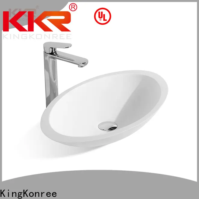 KingKonree marble round above counter basin design for home 1