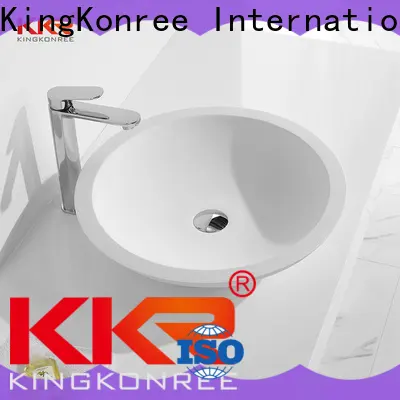 KingKonree above counter square bathroom sink supplier for room1 1
