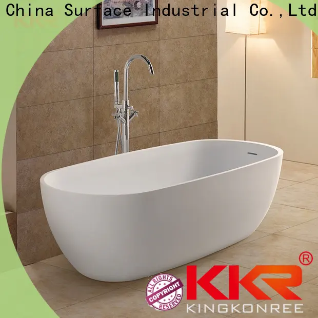 KingKonree overflow stone resin bathtub custom for bathroom 1