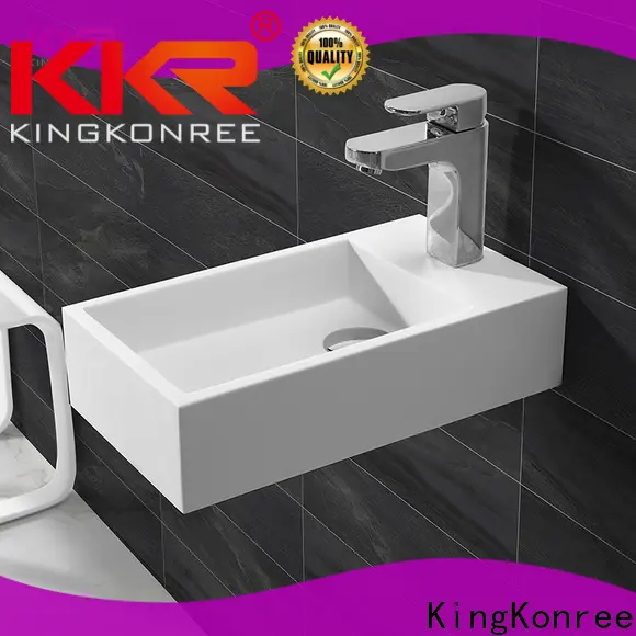 KingKonree smooth wall mounted sink design for home 1