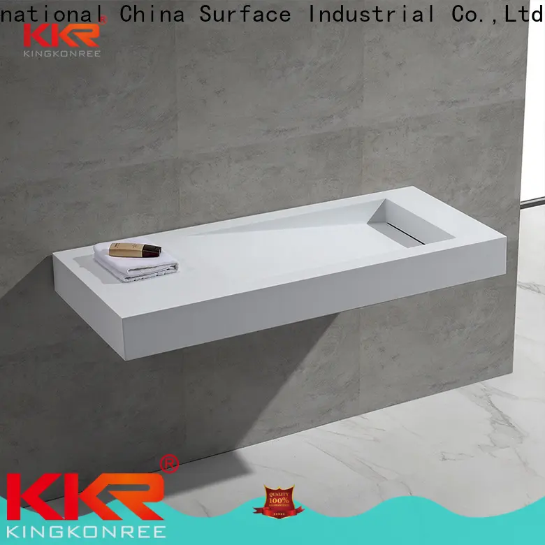 mirror concrete wall mounted basin manufacturer for hotel 1
