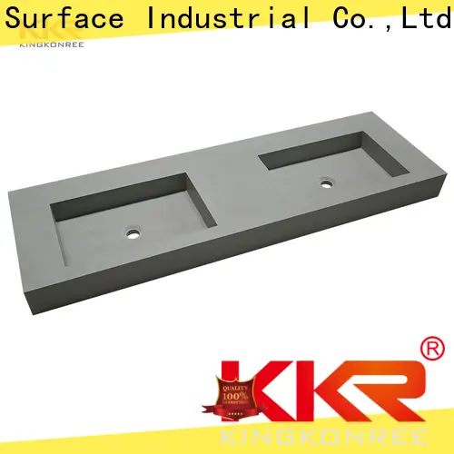 KingKonree new arrival wall hung trough sink customized for bathroom 1