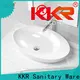 KingKonree elegant round above counter bathroom basin manufacturer for hotel 1